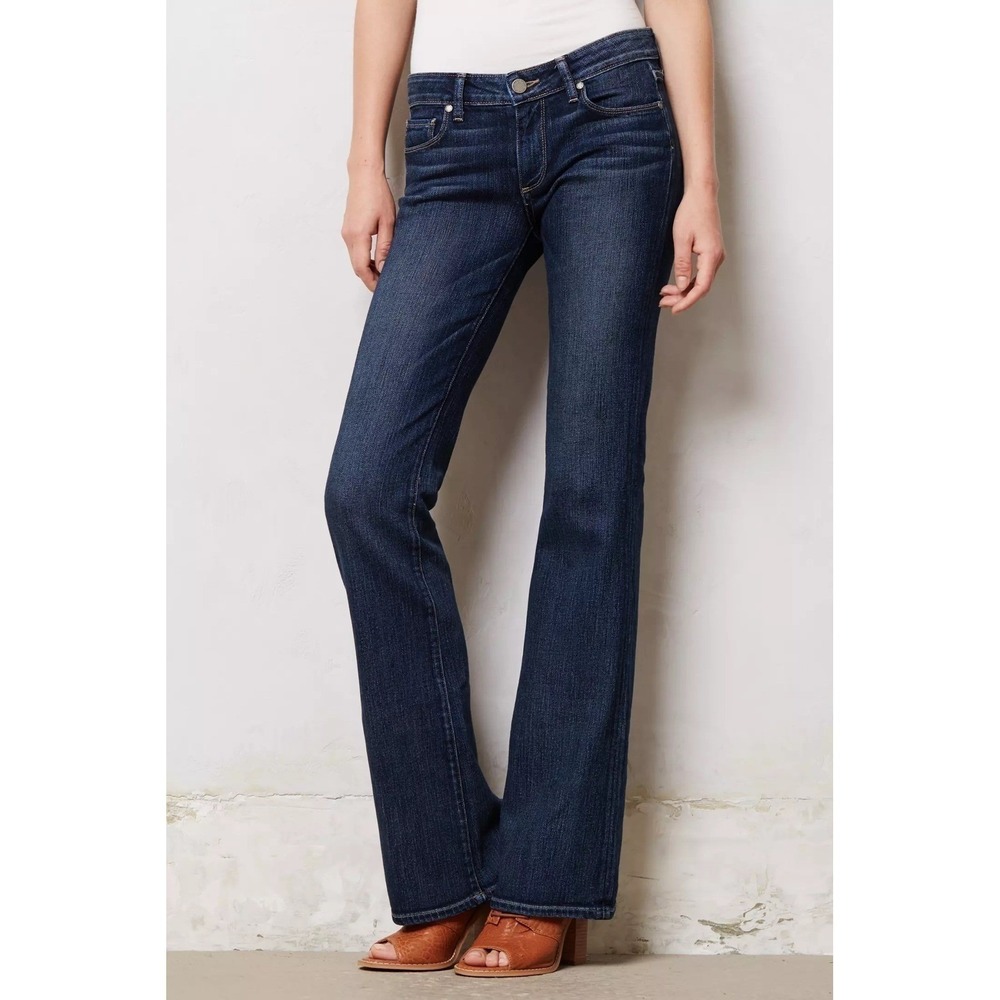 PAIGE Skyline Bootcut Jeans Flare Stretch Dark Wash Denim Women Size 28 MSRP$199 - Picture 3 of 15